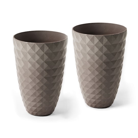 Glitzhome® 19.7" Eco-Friendly Oversized Faux Ceramic Pot Planters